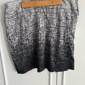 Jamie Sadock Black and White Mini Skirt